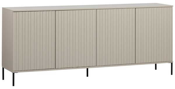 -25 % Dny MOMENTI– WOOOD Šedobéžová dřevěná komoda Gravia 200 x 44 cm