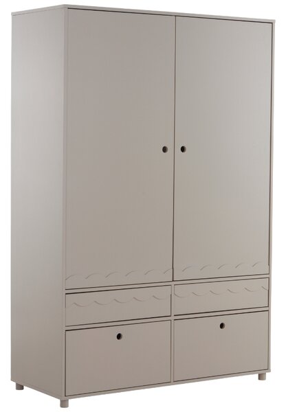 Jotex Béžová lakovaná šatní skříň MERRILL MINI 180 x 120 cm
