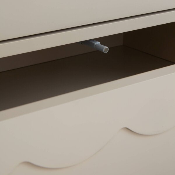 Jotex Béžová lakovaná šatní skříň MERRILL MINI 180 x 120 cm