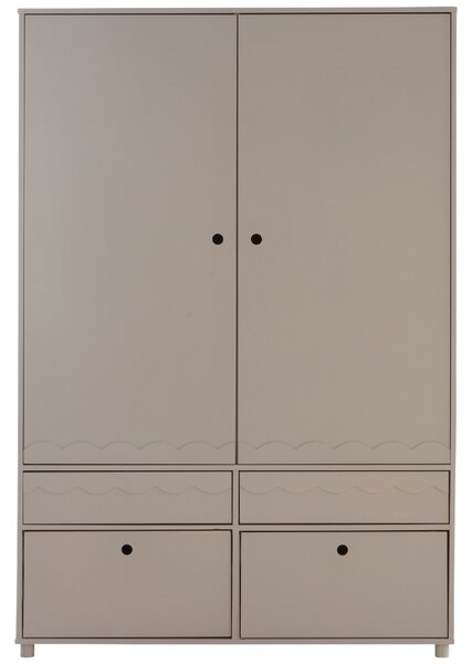 Jotex Béžová lakovaná šatní skříň MERRILL MINI 180 x 120 cm
