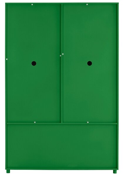 Jotex Zelená lakovaná šatní skříň MERRILL MINI 180 x 120 cm