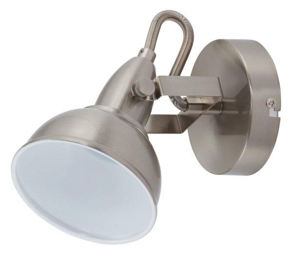 BRILONER Bodové svítidlo pr. 10 cm 1x E14 40W satén-bílé BRILO 2049-012