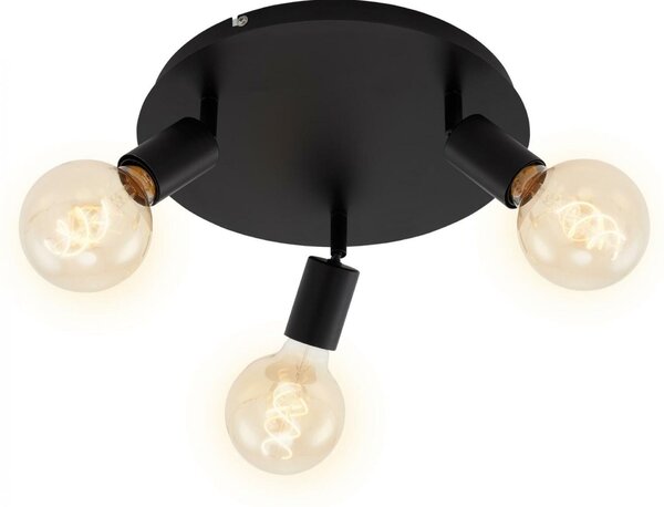 BRILONER Bodové svítidlo pr. 30 cm 3x E27 60W černá BRI 2868-035