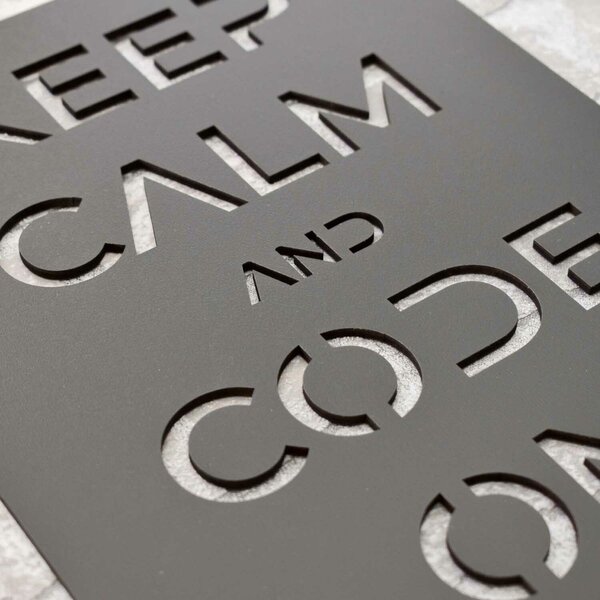 DUBLEZ | Dárek pro geeka - Keep calm and code on | Obraz