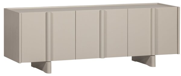 WOOOD Šedobéžový dřevěný TV stolek Basu 152 x 46 cm