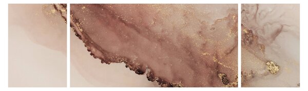 Obraz - Zlaté třpytky (170x50 cm)