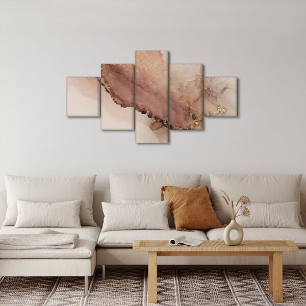 Obraz - Zlaté třpytky (125x70 cm)