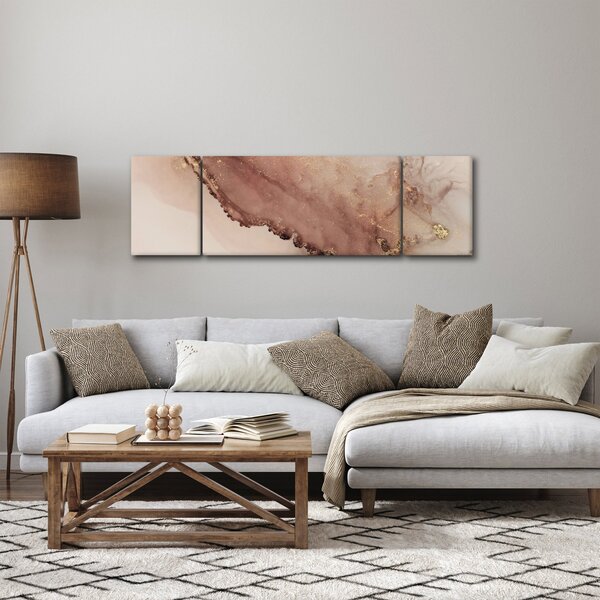 Obraz - Zlaté třpytky (170x50 cm)