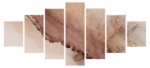 Obraz - Zlaté třpytky (210x100 cm)
