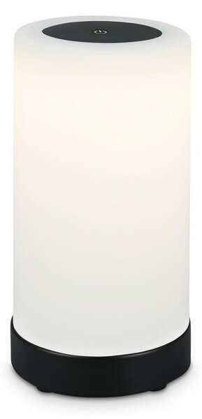 BRILONER LED bateriové stolní svítidlo pr.12,5 cm, LED modul, 3W, 350 lm, černá IP44 BRILO 7448-015