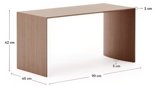 Kave Home Ořechový konferenční stolek Litto 90 x 45 cm