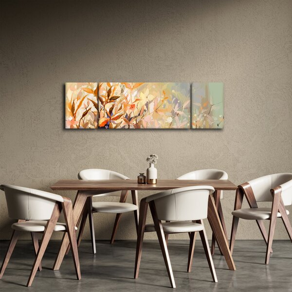 Obraz - Malované rostliny (170x50 cm)