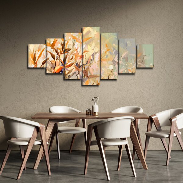 Obraz - Malované rostliny (210x100 cm)