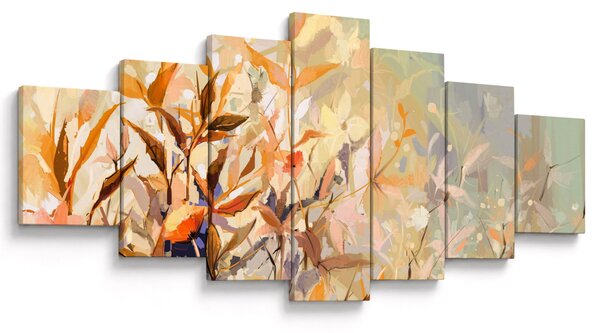 Obraz - Malované rostliny (210x100 cm)