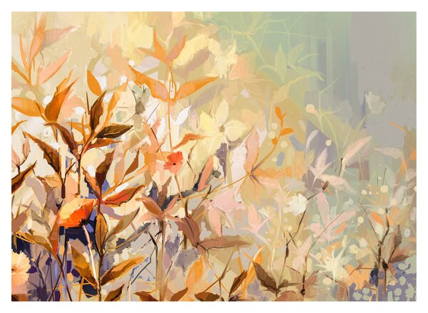 Obraz - Malované rostliny (70x50 cm)