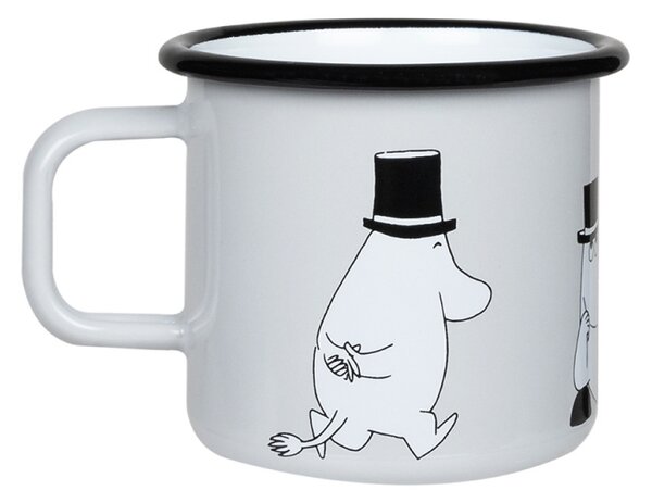 Muurla Hrnek Moominpappa 0,37l, smalt / šedý
