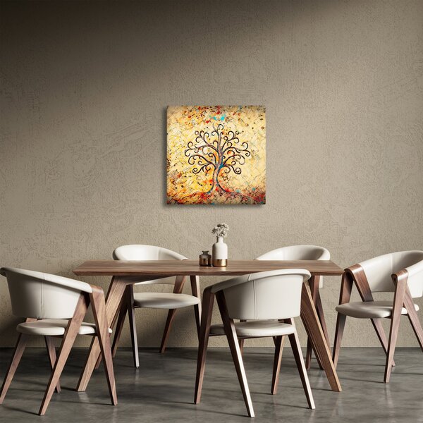 Obraz - Mozaikový strom života (30x30 cm)