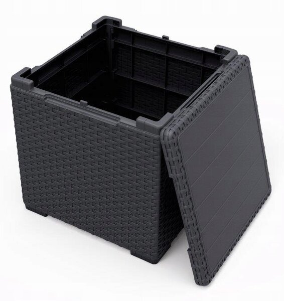 KETER Stůl zahradní s úložným boxem VIGO 37 x 37cm grafit