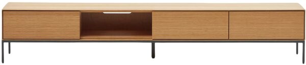 Dubový TV stolek Kave Home Vedrana 195 x 40 cm
