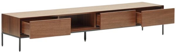 Ořechový TV stolek Kave Home Vedrana 195 x 40 cm