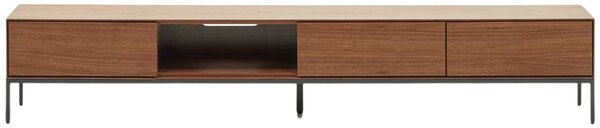 Ořechový TV stolek Kave Home Vedrana 195 x 40 cm