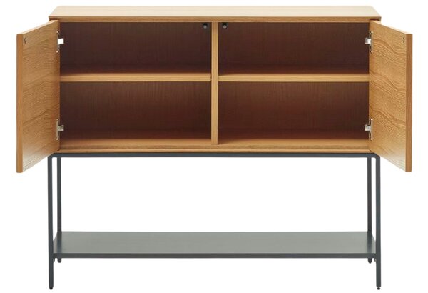 Dubová komoda Kave Home Vedrana 98 x 40 cm