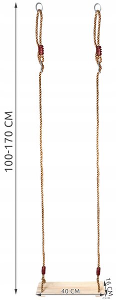 Závěsná zahradní houpačka Kruzzel 40 x 16 cm