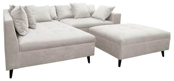 ROHOVÁ SEDAČKA, textil, světle šedá MID.YOU - Sedací soupravy, Online Only