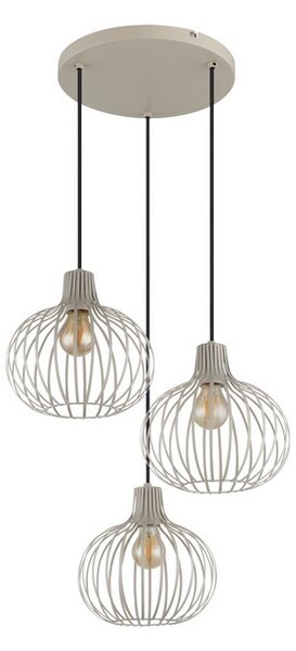 Závěsné svítidlo 3x E27 piesková IP20 GLOBO lighting MATEO 33379319