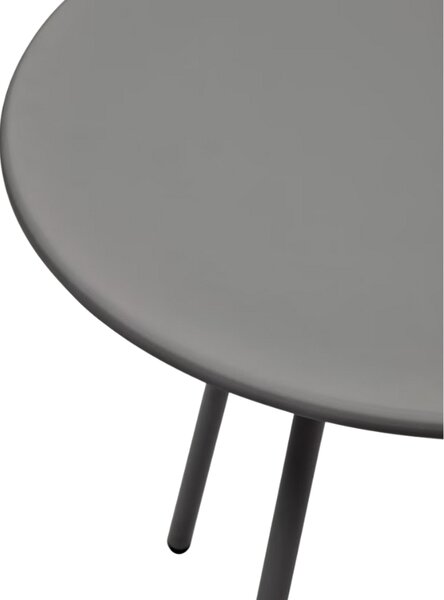 Šedý kovový zahradní jídelní stůl Kave Home Montjoi 70 cm