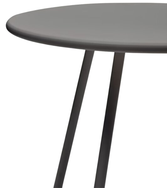Šedý kovový zahradní jídelní stůl Kave Home Montjoi 70 cm