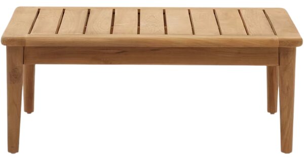 Teakový zahradní konferenční stolek Kave Home Portitxol 80 x 80 cm
