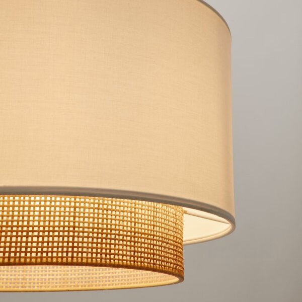 Bílé stínidlo Kave Home Erna 40 cm