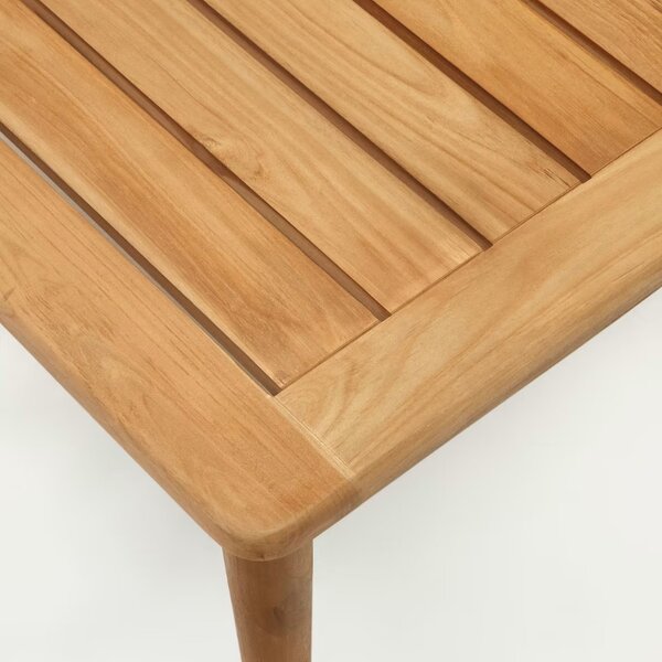 Teakový zahradní konferenční stolek Kave Home Portitxol 80 x 80 cm