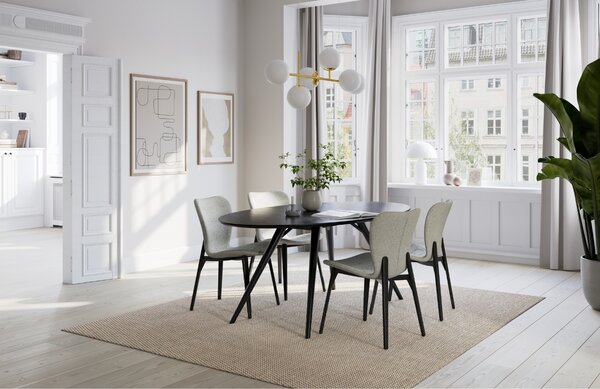 ​​​​​Dan-Form Černý dřevěný rozkládací stůl DAN-FORM Eclipse 200-300x110 cm