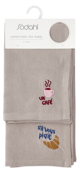 Bavlněné utěrky v sadě 2 ks 50x70 cm Bistro – Södahl