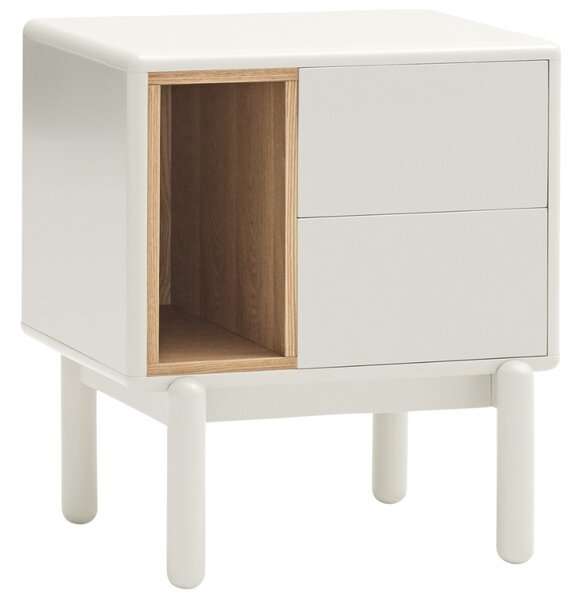 -25 % Dny MOMENTI– Krémově bílý lakovaný noční stolek Teulat Corvo 48 x 35 cm