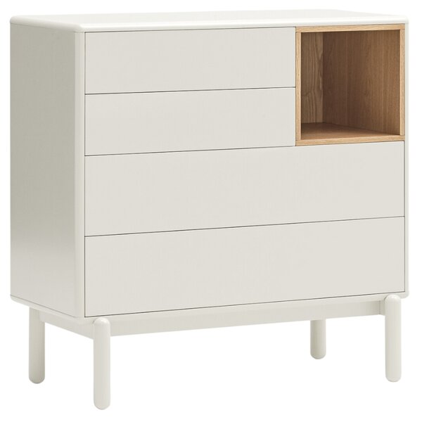 -25 % Dny MOMENTI– Krémově bílá lakovaná komoda Teulat Corvo 90 x 40 cm
