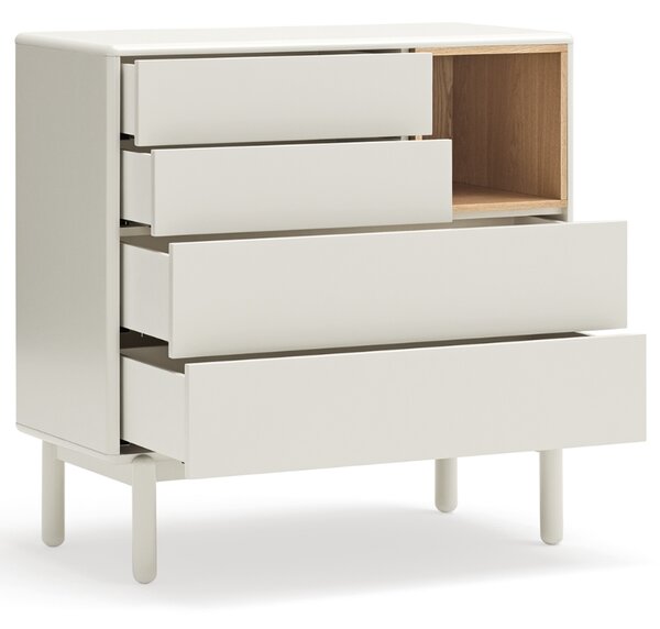-25 % Dny MOMENTI– Krémově bílá lakovaná komoda Teulat Corvo 90 x 40 cm