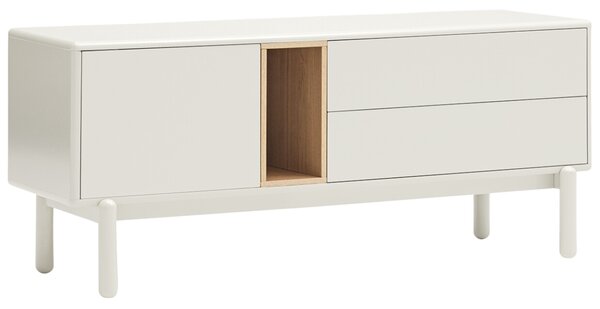 -25 % Dny MOMENTI– Krémově bílý lakovaný TV stolek Teulat Corvo 140 x 40 cm