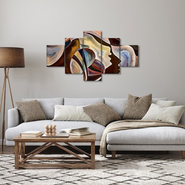 Obraz - Abstrakce hlav (125x70 cm)