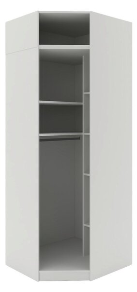 KORPUS ROHOVÉ SKŘÍNĚ, bílá, 91,1/242,2/91,1 cm Hom`in - Šatní skříně