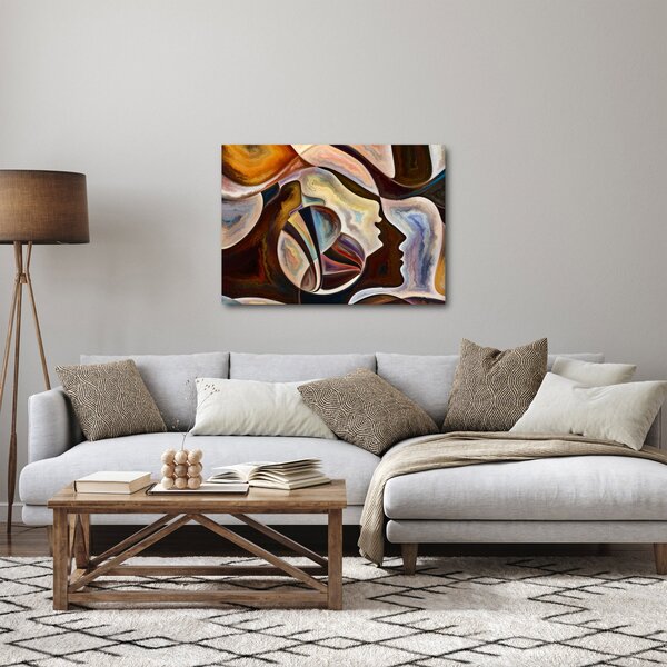 Obraz - Abstrakce hlav (70x50 cm)