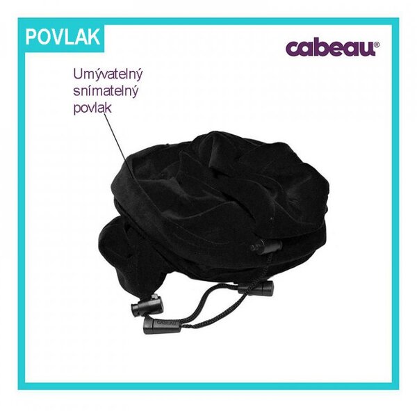 Cabeau Evolution® Classic Midnight cestovní polštář - černý