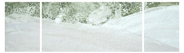 Obraz - Abstrakce štětci (170x50 cm)