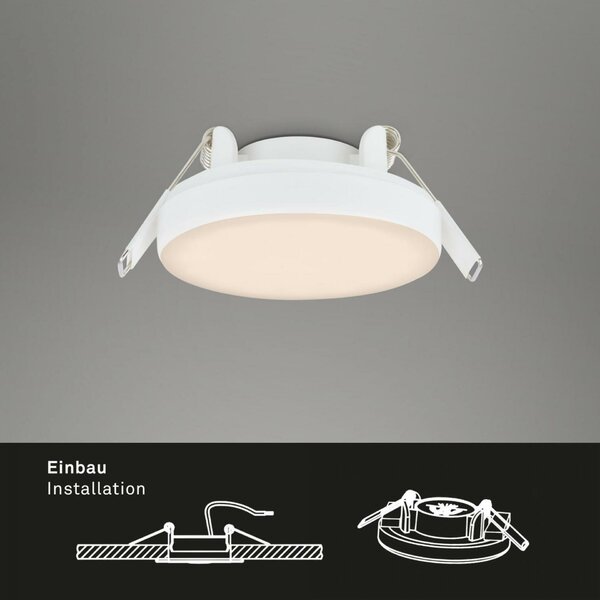 BRILONER 3ks sada LED vestavné svítidlo, pr. 7,5 cm, 3 W, 350 lm, bílé IP44 BRI 7061-036
