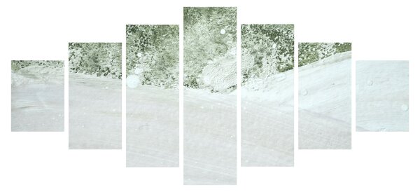 Obraz - Abstrakce štětci (210x100 cm)