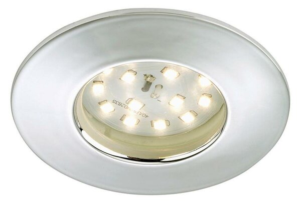 BRILONER LED vestavné svítidlo, pr. 7,5 cm, chrom IP44 BRI 7204-018