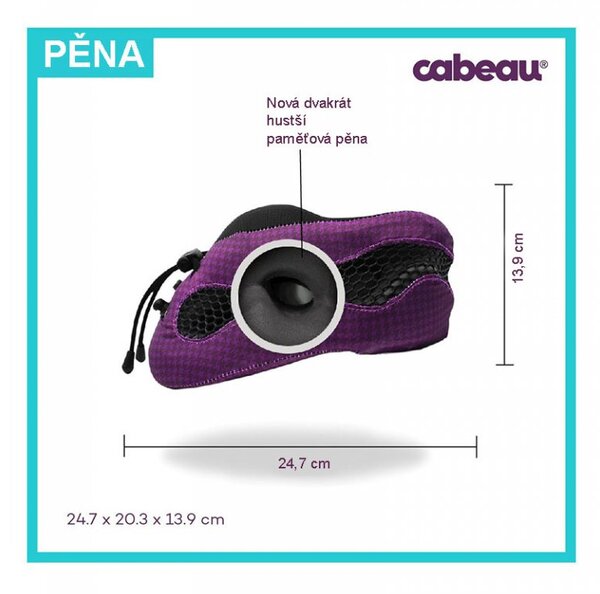 Cabeau Evolution Cool® Black cestovní polštář - černý