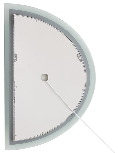 LED koupelnové zrcadlo BEZONS 49 cm 80 cm Stříbrná